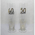 Handblåst 1,5L/2L Glass Beer Boot Drinking Glasses